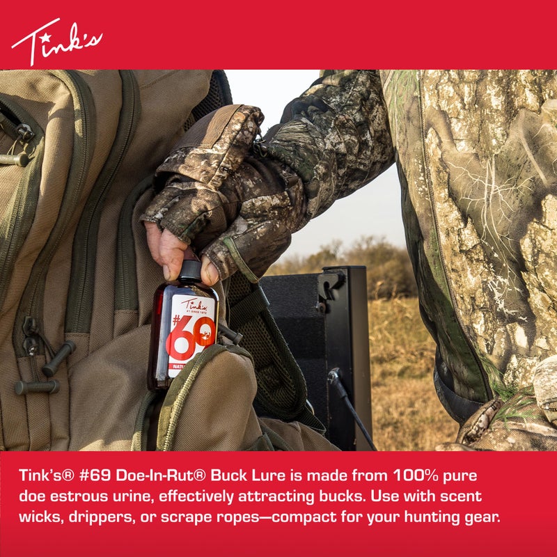 TINK'S #69 Doe-in-Rut Deer Attractant |Estrous Urine Scent for Hunting (4 fl oz) - Superior & Long Lasting Estrous Doe Urine Hunting Scents - Hunting Lure/Attractant - Advanced Deer Lure - Image 2